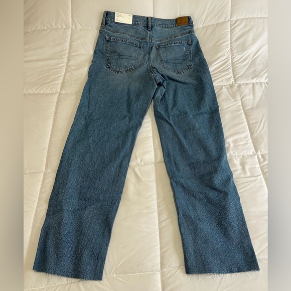 New American Eagle SUPER HIGH-RISE ANKLE STRAIGHT Sz 10 Long - Picture 2 of 8